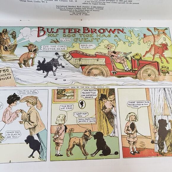 Vintage 70s Buster Brown Comic Strip PB Book Richard Outcault Dover Pub - Picture 6 of 9
